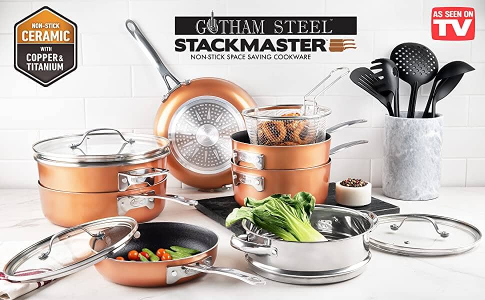 Gotham steel stack master cookware set review