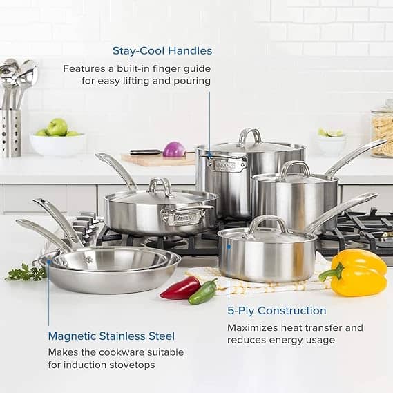 Viking Stainless Steel Cookware: Elevate Your Kitchen with Unrivaled Performance